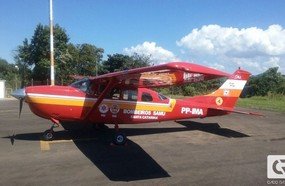 Recém-nascida é transportada por aeronave de Joaçaba para Joinville