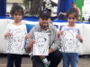 População doa agasalhos e ganha caricaturas em campanha da CDL