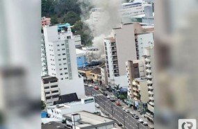 Fumaça em restaurante mobiliza Bombeiros em Joaçaba