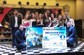 Engenharia Civil da Unoesc conquista três prêmios nacionais