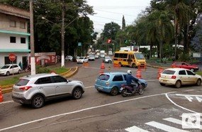 Definidos ajustes da rotatória na antiga rodoviária de Joaçaba