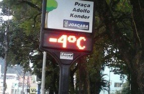 Madrugada registrou as temperaturas mais baixas do ano
