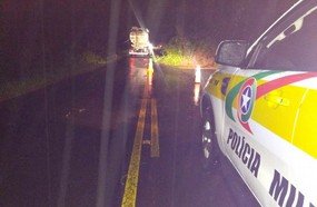 Barreira deixa trânsito em meia pista entre Treze Tílias e Iomerê
