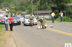 Atropelamento com vítima fatal em Luzerna
