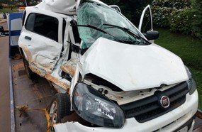 Empresário fica gravemente ferido em colisão na BR-470