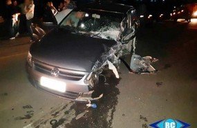Colisão frontal entre veículos deixa dois feridos na SC-150