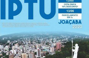 Primeira parcela do IPTU vence nesta semana
