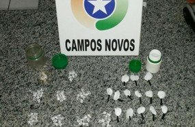 Polícia Militar prende traficante em Campos Novos