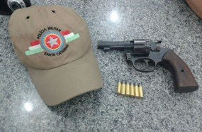 PM apreende arma com idoso em Campos Novos