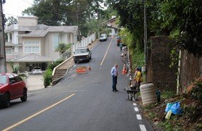 Prefeito em exercício visita obras do município