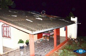 Temporal causa danos novamente em Capinzal e Ouro