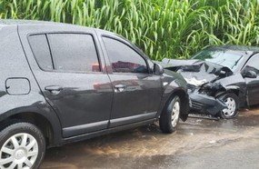 Condutora fica ferida em colisão na SC-355, em Jaborá