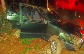 Família com veículo de Tangará sofre acidente em Campos Novos
