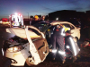 Saída de pista deixa motorista de veículo de Lacerdópolis ferido