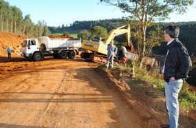 30 anos de espera: pavimentação entre Ouro e Jaborá em andamento