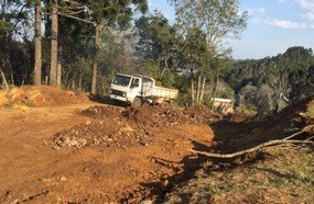Liberada estrada que liga Vila Pedrini a Duas Casas
