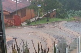 Situação da Rua Amiano Pozzobon em Joaçaba