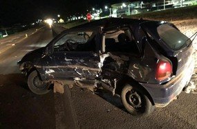 Colisão entre veículos deixa condutor ferido em Irani