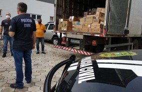Materiais apreendidos na Operação Oxigênio chegam à SC