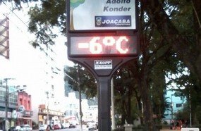 Clima gelado deve ser amenizado no decorrer da semana