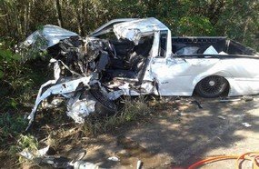 Grave acidente na SC-135 deixa um morto e dois feridos