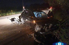 Quatro veículos se envolvem em acidente na SC-150