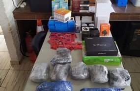 PRF apreende R$ 8 mil reais em mercadorias vindas do Paraguai