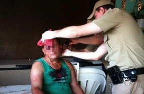 Homem é espancado após ter a casa invadida por cinco elementos em Herval
