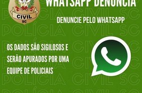 Polícia Civil disponibiliza WhatsApp para receber denúncias