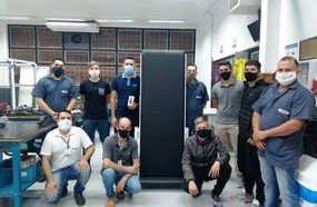Alunos do SENAI constroem cama ortostática para doação