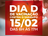Sábado é dia D de vacinação contra o sarampo em SC