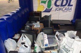 Recicla CDL recolhe 250 quilos de lixo eletrônico em apenas um dia