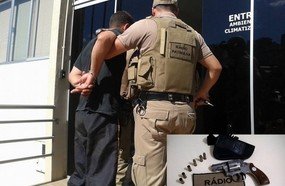 Homem é preso após atirar contra ex-mulher em Fraiburgo