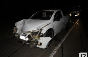 Motorista colide em traseira de caminhão na BR-282, em Joaçaba