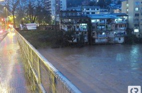 Rio do Peixe não preocupa, pois chuva deve cessar