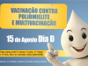 Campanha nacional de vacinação contra pólio começa neste sábado
