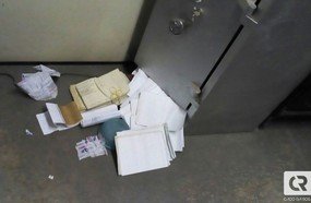 Polícia flagra elemento furtando na garagem da Reunidas