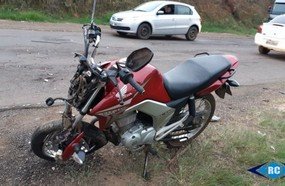 Colisão em Capinzal deixa motociclista gravemente ferido