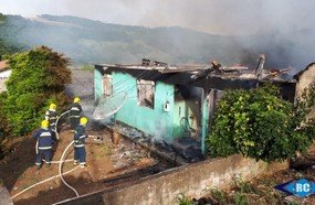 Família perde tudo em incêndio no Parque e Jardim Ouro