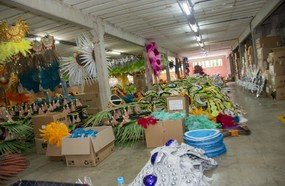 Alas da Escola de Samba Aliança estão sendo finalizadas