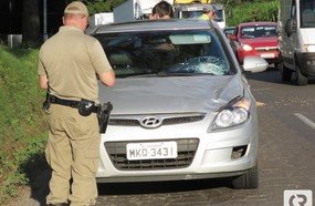 Idoso morre após ser atropelado na BR-282, em Joaçaba