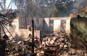 Família de Luzerna perde tudo em incêndio e precisa de ajuda
