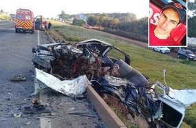 Bombeiro comunitário morre em colisão contra carreta na BR-282