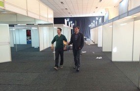 Começa a montagem da estrutura da Feira GERA 2015