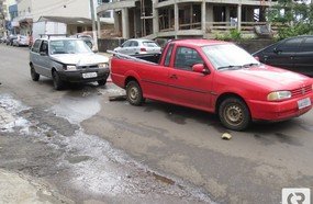 Parada brusca causa acidente no centro de Herval