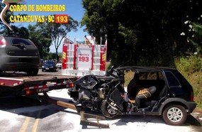 Colisão entre veículos faz uma vítima fatal em Vargem Bonita
