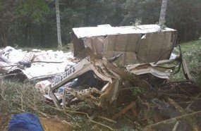 Motorista morre após despencar em ribanceira na SC-355
