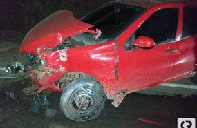 Condutora fica ferida em acidente entre Ibicaré e Luzerna