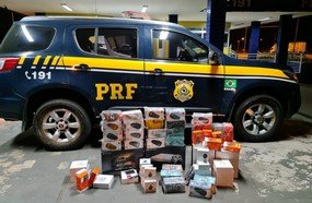 Apreensão de eletrônicos importados em Água Doce e Chapecó