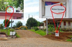 Máquinas da Prefeitura flagradas: prefeito nega ser dono da propriedade